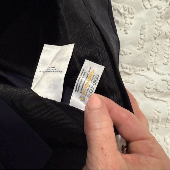 Lands’ End Black Full Length Chino Oeko-Tex Cotton Blend Pants Women’s Size 4 - Picture 4 of 6